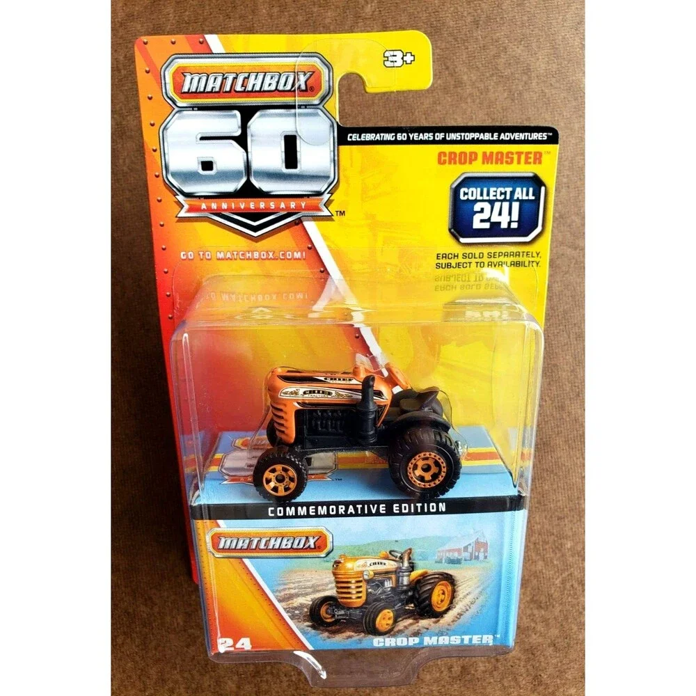 2013 Matchbox 60Th. Anniversary CROP MASTER Diecast Tractor Orange #24/24 #Y5345